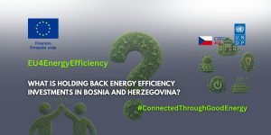 What is holding back energy efficiency investments in Bosnia and Herzegovina?